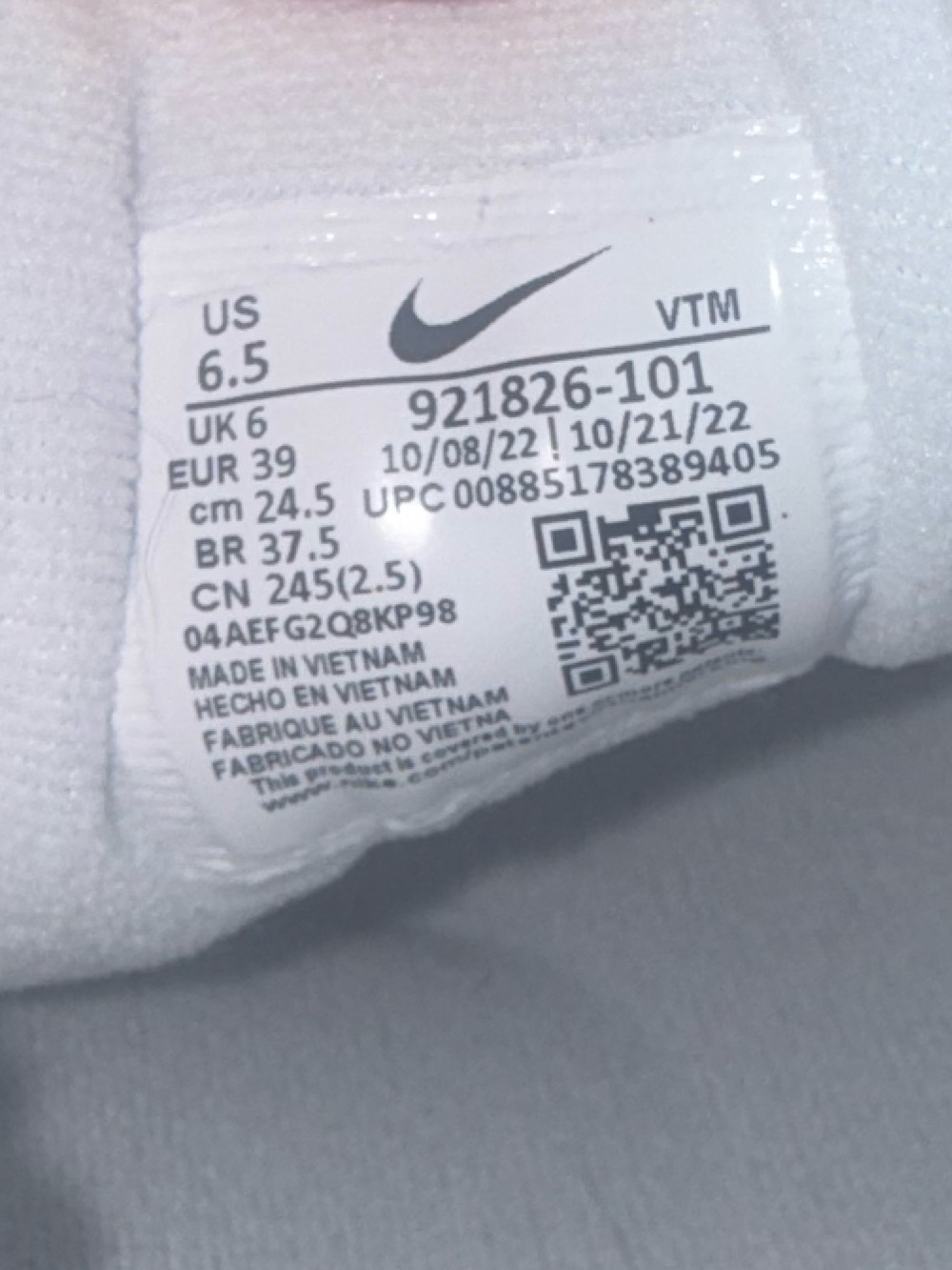Nike Air Max 97 Triple White Wolf Grey Men’s 6.5 / Women’s 8 921826-101 Like New - Picture 15 of 16